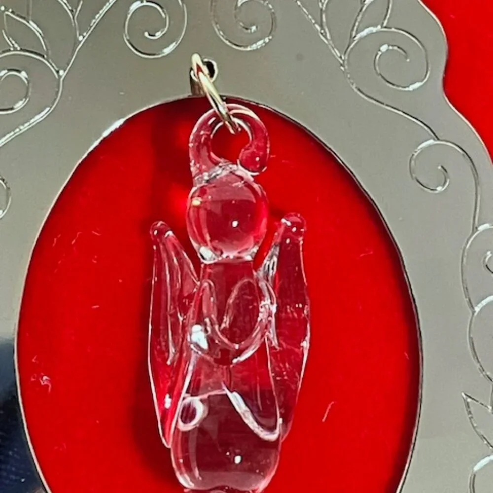 Vintage Duchin crystal classics Christmas ornament tree angels.